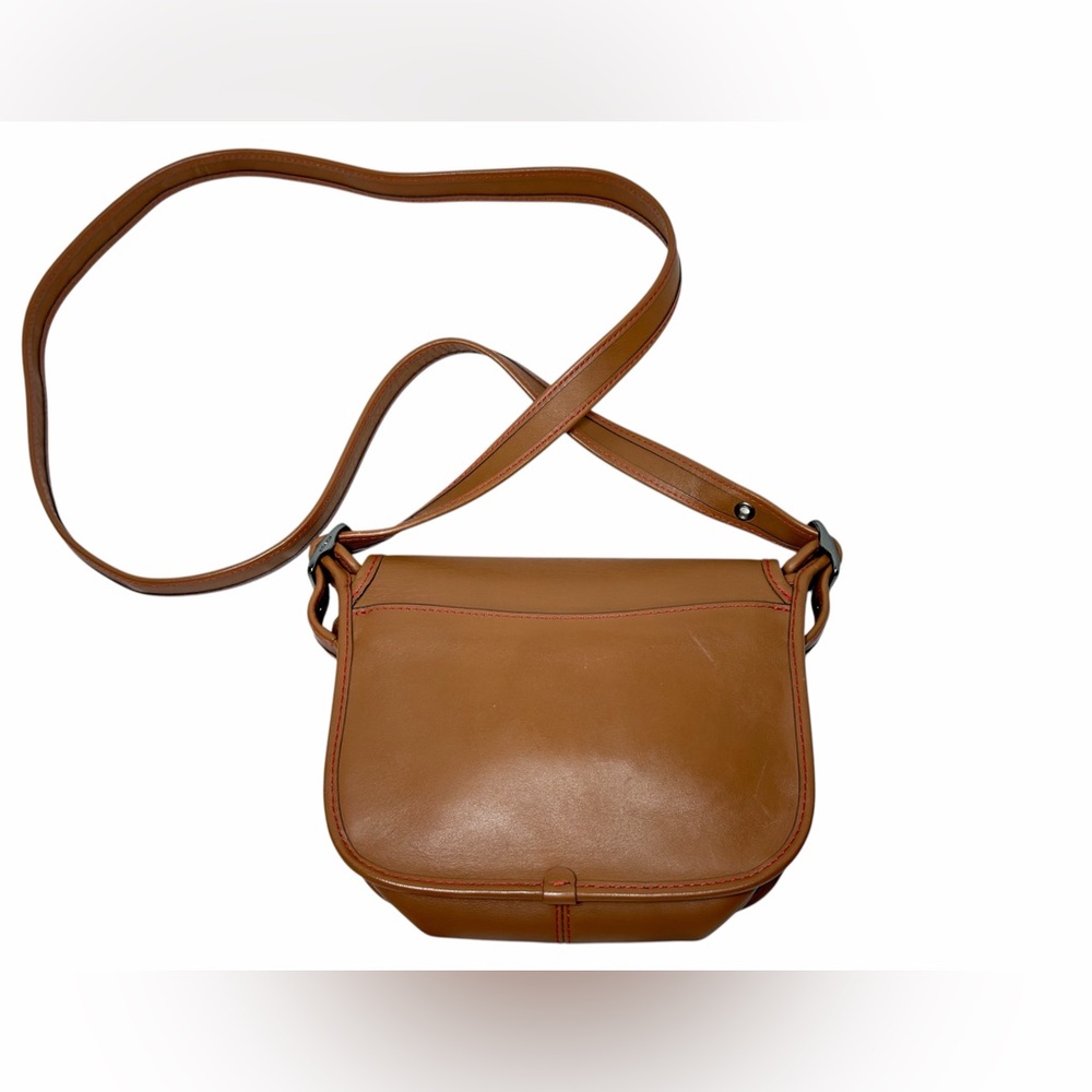Coach Saddle 18 Tan Glovetanned Leather Crossbody Small Shoulder Bag #57731 - Picture 11 of 16